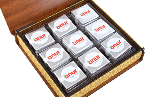 Ahşap Kutu Promosyon Çikolata PRMK005
