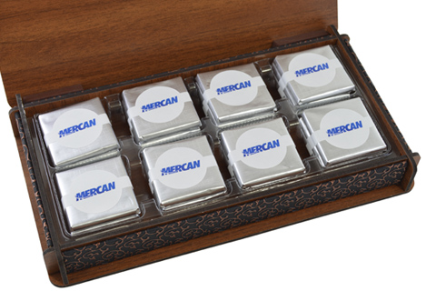 Ahşap Kutu Promosyon Çikolata PRMK007