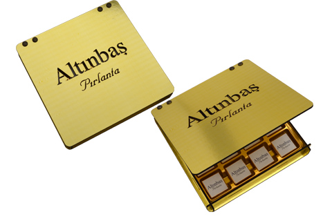 Ahşap Kutu Promosyon Çikolata Kod:PRMK011