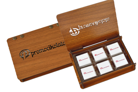 Ahşap Kutu Promosyon Çikolata PRMK012
