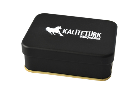 Metal Kutu Promosyon Badem Şekeri Kod:008